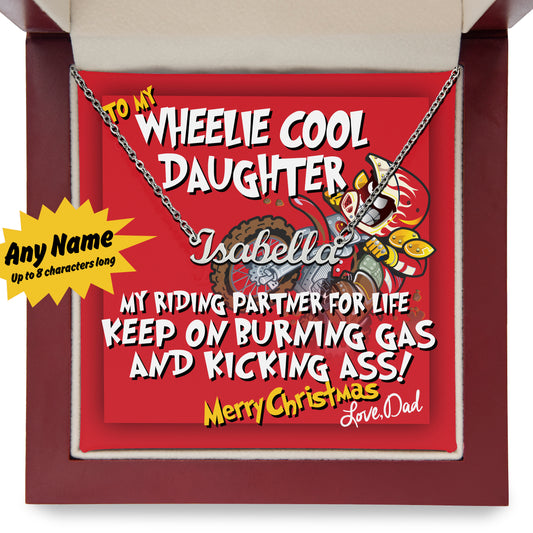 Motocross Dirt Bike Rider Personalized Necklace Gift From Dad