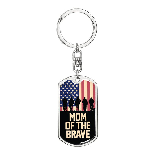 Mom of the brave keychain