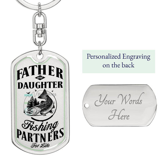 Father and daughter fishing partners