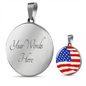 Patriotic American Flag Necklace Gift for 4th of July
