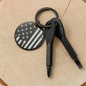 Patriotic Old Glory American Flag Keychain with Screwdrivers