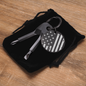 Patriotic Old Glory American Flag Keychain with Screwdrivers