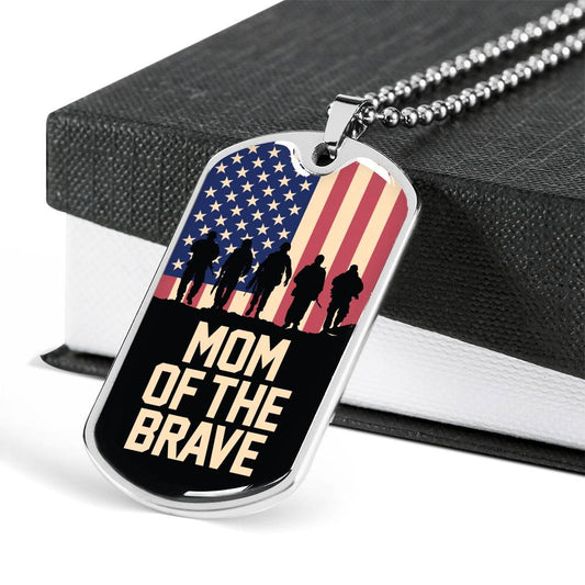 Mom of the brave dog tag