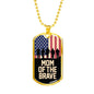Mom of the brave dog tag