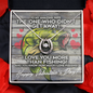 Lucky in love! Valentine's Day Necklace with message card for your wife