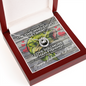 Lucky in love! Valentine's Day Necklace with message card for your wife