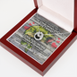 Lucky in love! Valentine's Day Necklace with message card for your wife