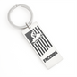 Snowmobile Freedom American Flag Engravable Keychain