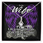 Alluring Beauty necklace To my wife Life is one sweet ride with you by my side