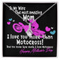 Alluring Beauty necklace for Moto Mom I Love you more than motocross