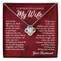 The light in my dark Love Knot necklace for wife