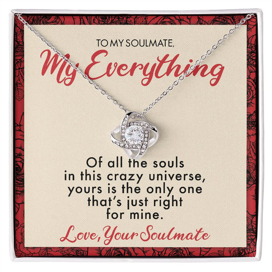 My Everything Love Knot necklace for Soulmate