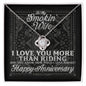 Love Knot Necklace Biker Bandana Aniversary