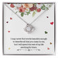 Love Knot Necklace Birthday, Anniversary or Christmas gift for wife, All that you mean to me