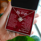 The light in my dark Love Knot necklace for wife