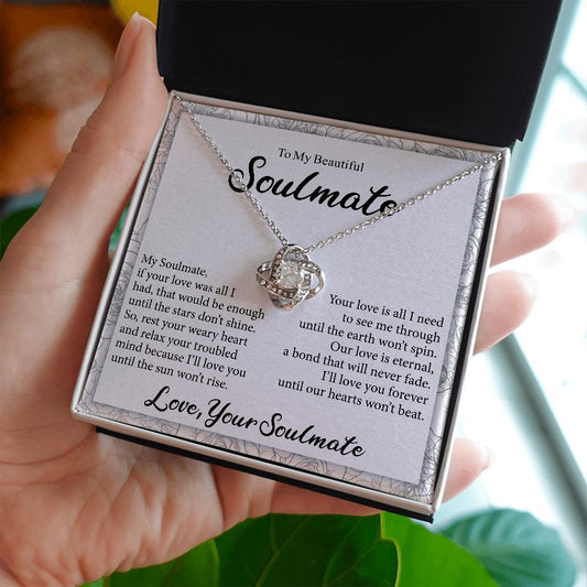 Our Love is Eternal Love Knot Necklace for Soulmate