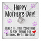 Love Knot Necklace Cat lady Mother's Day necklace