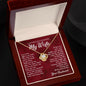 The light in my dark Love Knot necklace for wife