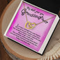 Interlocking hearts necklace My wish for you Granddaughter