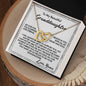 Interlocking hearts necklace To My Beautiful Granddaughter