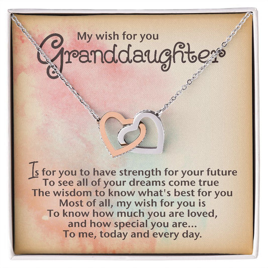 Interlocking hearts necklace A Grandmother's wish