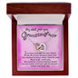 Interlocking hearts necklace My wish for you Granddaughter