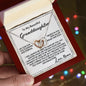 Interlocking hearts necklace To My Beautiful Granddaughter