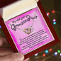 Interlocking hearts necklace My wish for you Granddaughter