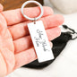 Snowmobile Freedom American Flag Engravable Keychain
