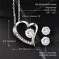 Forever Love necklace with message card The one who didn't get away With matching earrings!