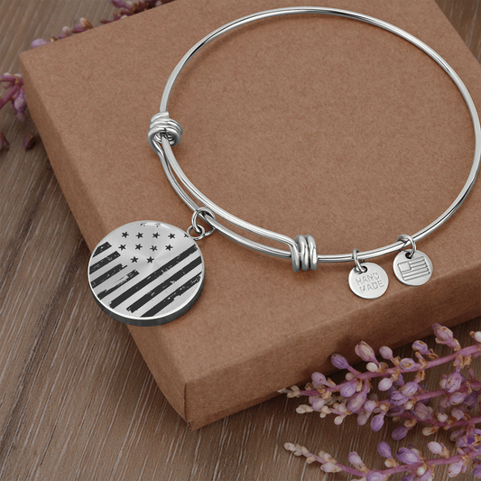 Patriotic Old Glory 4th of July Bangle