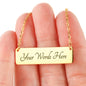 Moms of the brave bar necklace