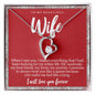 Forever Love Necklace and Message Card for Wife