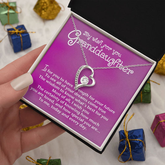Forever Love Necklace My wish for you Granddaughter