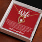 Forever Love Necklace and Message Card for Wife