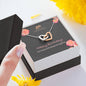 Interlocking hearts necklace Our Hearts will always be together
