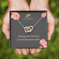 Interlocking hearts necklace Our Hearts will always be together