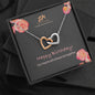 Interlocking hearts necklace Our Hearts will always be together