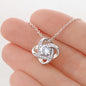 Funny Fishing Love Knot Necklace for Mother's day I Love You More Than Fishing!