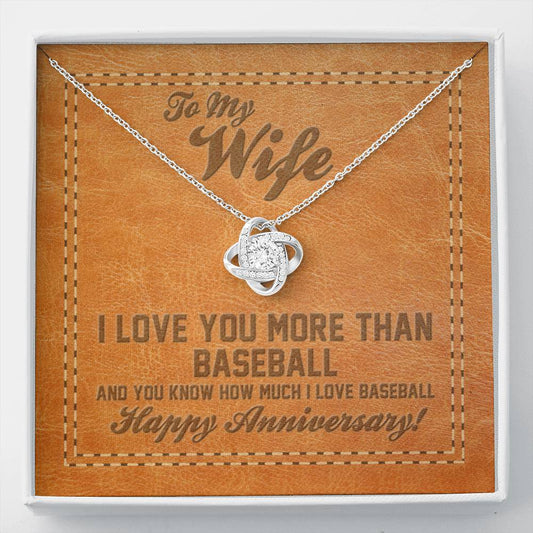 Love Knot Necklace More than Baseball!