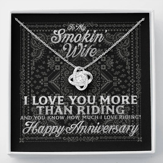 Love Knot Necklace Biker Bandana Aniversary