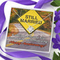 Love Knot Necklace Anniversary for biker wife A marriage with miles is something worth celebrating