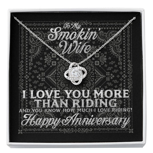 Love Knot Necklace Biker Bandana Aniversary