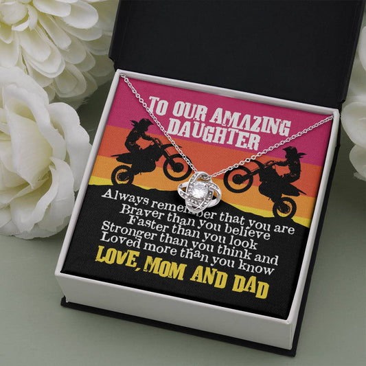 Love Knot Necklace Amazing Daughter MX