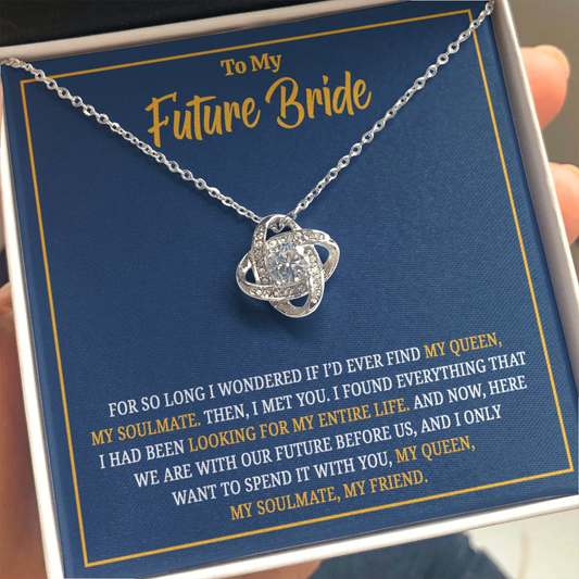 Love Knot Necklace Gift for Future Bride