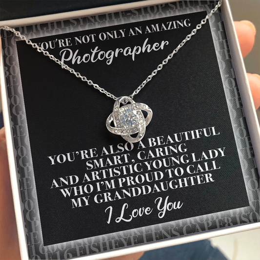 Love Knot Necklace Amazing Granddaughter Photographer