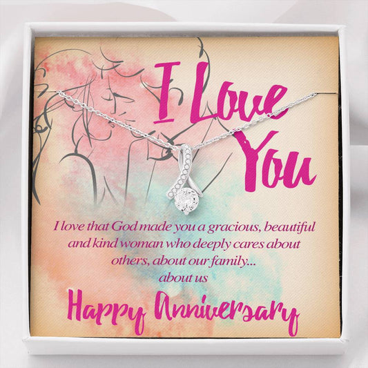 Beautiful and kind Happy Anniversary Alluring Beauty Necklace