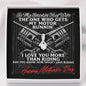 Alluring Beauty necklace for biker's smoking' hot wife Gets my motor runnin'