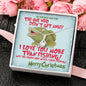 Alluring Beauty necklace for wife of a fisherman More than fishing Merry Christmas
