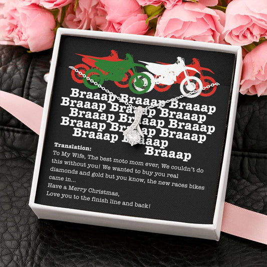 Braaap Christmas Alluring Beauty Necklace For Motocross Wife